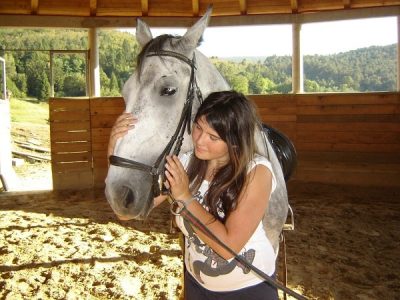 Pia with a horse